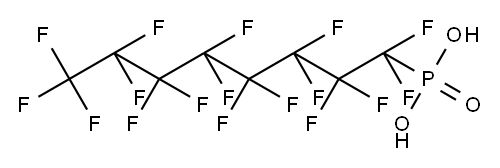 P-(1,1,2,2,3,3,4,4,5,5,6,6,7,7,8,8,8-heptadecafluorooctyl)phosphonic Acid 4-MethylbenzeneaMine Salt 结构式