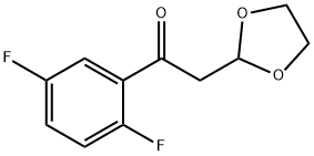 1-(2,5-Difluoro-phenyl)-2-(1,3-dioxolan-2-yl)-ethanone 结构式