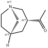 Ethanone, 1-(1-azabicyclo[3.2.1]oct-3-yl)-, exo- (9CI) 结构式