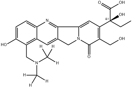 Topotecan-d6 Carboxylic Acid Sodium Salt 结构式