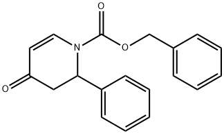 4-氧代-2-苯基-3,4-二氢吡啶-1(2H)-羧酸苄酯 结构式