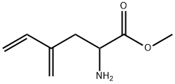 5-Hexenoic  acid,  2-amino-4-methylene-,  methyl  ester 结构式