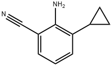 2-氨基-3-环丙基苄腈 结构式