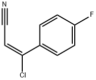 3-氯-3-(4-氟苯基)丙烯腈 结构式