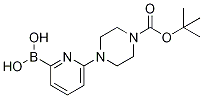 6-(4-(TERT-BUTOXYCARBONYL)PIPERAZIN-1-YL)PYRIDINE-2-BORONIC ACID 结构式