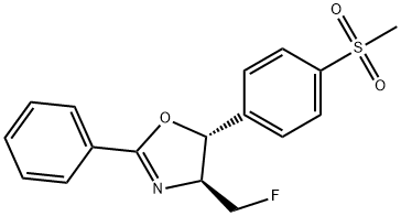 (4S,5R)-4-(FluoroMethyl)-4,5-dihydro-5-[4-(Methylsulfonyl)phenyl]-2-phenyloxazole 结构式