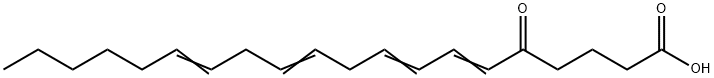 5-oxo-6,8,11,14-eicosatetraenoic acid 结构式