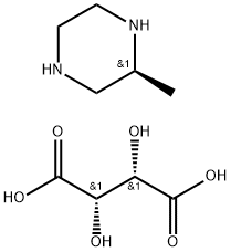 (S)-2-甲基哌嗪酒石酸盐 结构式