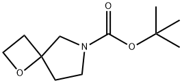 1-氧杂-6-氮杂-螺[3,4]辛烷-6-甲酸叔丁酯 结构式