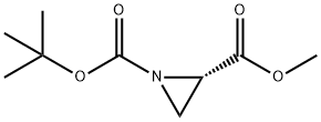 (S)-氮丙啶-1,2-二羧酸 1-叔丁酯 2-甲酯 结构式