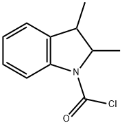 1H-Indole-1-carbonyl chloride, 2,3-dihydro-2,3-dimethyl- (9CI) 结构式