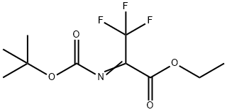 ETHYL 2-[TERT-BUTOXYCARBONYLIMINO]-3,3,3-TRIFLUORO-PROPIONATE 结构式