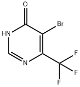 5-溴-6-三氟甲基-4-羟基嘧啶 结构式