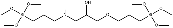 1,11-双(三甲氧基硅基)-4氧-8-氮十一烷-6-醇 结构式