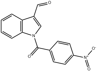 N-(P-NITROBENZOYL)INDOLE-3-CARBOXALDEHYDE 结构式