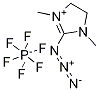 2-叠氮基-1,3-二甲基咪唑六氟磷酸盐 结构式