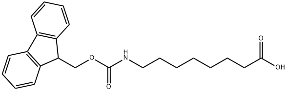N-Fmoc-8-氨基辛酸 结构式