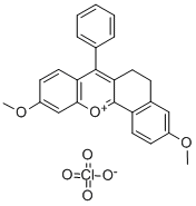 3,10-DIMETHOXY-7-PHENYL-6,12A-DIHYDRO-5H-BENZO[C]XANTHYLIUM PERCHLORATE 结构式