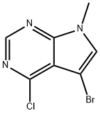 5-溴-4-氯-7-甲基吡咯并嘧啶 结构式