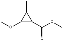 Cyclopropanecarboxylic acid, 2-methoxy-3-methyl-, methyl ester (9CI) 结构式