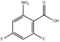 2-氨基-4,6-二氟苯甲酸 结构式