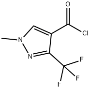1-甲基-3-三氟甲基-吡唑-4-羰酰氯 结构式