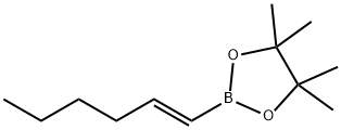 反式-1-己烯-1-基硼酸频那醇酯 结构式