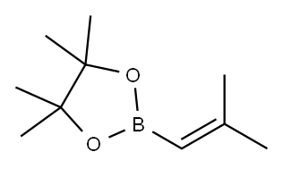 2-甲基-1-丙烯基硼酸频那醇酯 结构式