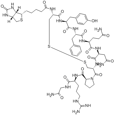 BIOTINYL-CYS-TYR-PHE-GLN-ASN-CYS-PRO-ARG-GLY-NH2