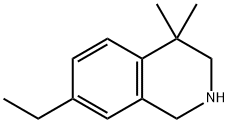 7-乙基-4,4-二甲基-1,2,3,4-四氢异喹啉 结构式