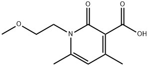 1-(2-Methoxyethyl)-4,6-dimethyl-2-oxo-1,2-dihydropyridine-3-carboxylic acid 结构式