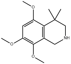 5,7,8-triMethoxy-4,4-diMethyl-1,2,3,4-tetrahydroisoquinoline 结构式