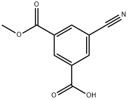 3-CYANO-5-(METHOXYCARBONYL)BENZOIC ACID 结构式