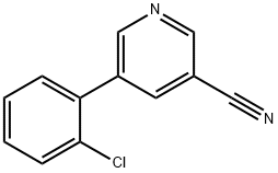 5-(2-氯苯基)氰吡啶 结构式