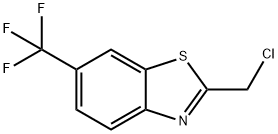 苯并噻唑, 2-(氯甲基)-6-(三氟甲基)- 结构式