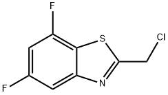 2-氯甲基-5,7-二氟苯并噻唑 结构式