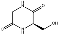 2,5-Piperazinedione, 3-(hydroxymethyl)-, (3R)- (9CI) 结构式