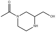 2-Piperazinemethanol, 4-acetyl- (9CI) 结构式