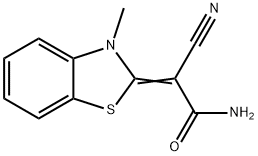 Acetamide, 2-cyano-2-(3-methyl-2(3H)-benzothiazolylidene)- (9CI) 结构式