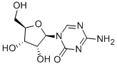 6-amino-5-[(2S,3S,4R,5R)-3,4-dihydroxy-5-(hydroxymethyl)oxolan-2-yl]-1H-triazin-4-one 结构式