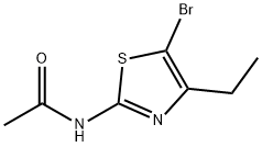 N-(5-溴-4-乙基噻唑-2-基)乙酰胺 结构式