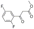 3-( 2,5 -二氟苯基苯基)-3-羰基丙酸甲酯 结构式