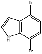 4,7-二溴-1H-吲哚 结构式