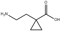 环丙烷羧酸,1-(2-氨基乙基) - 结构式