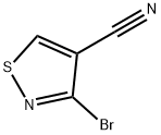 4-Isothiazolecarbonitrile, 3-bromo- 结构式