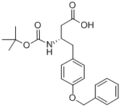 (3S)-4-[4-(苄氧基)苯基]-3-(叔丁氧羰基氨基)丁酸 结构式