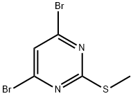 4,6-二溴-2-(甲基硫基)嘧啶 结构式