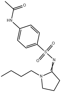 N-[4-[(1-butylpyrrolidin-2-ylidene)amino]sulfonylphenyl]acetamide 结构式