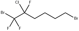1,6-二溴-2-氯-1,1,2-三氟己烷 结构式