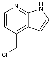 4-(氯甲基)-1H-吡咯并[2,3-B]吡啶 结构式